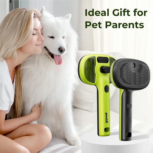 Pecute Steam Cat Brush, Self-Cleaning Cat Steam Brush with 2 Water Spray Modes, Large Capacity Tank, Steaming Dog Brush for Shedding, Massaging Grooming - Image 9