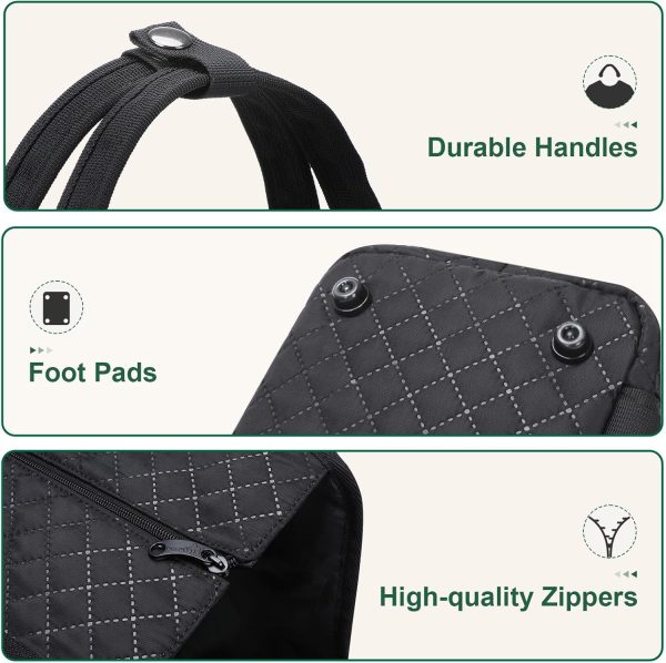 Pecute Dog Purse Carrier, Dog Carrier with Pockets for Small Dogs, Fits Dogs 5.5 lbs to 11 lbs, Lightweight Dog and Puppies Tote Bag Carrier, Outing, Travel, Vet, Black - Image 6